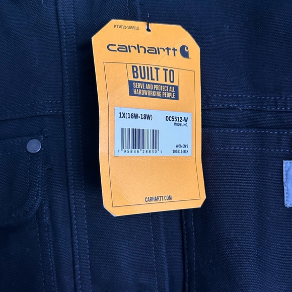 Women’s Original Carhartt Insulated Hooded Canvas Coat - black - Picture 6 of 11